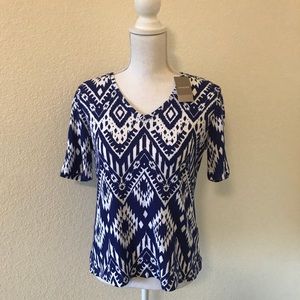 NWT Chico’s Aztec print T-shirt! 👚
